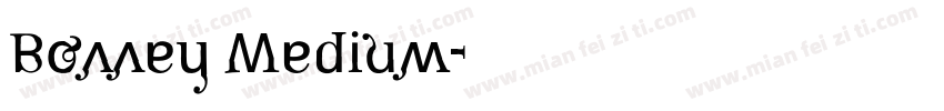 Bonney Medium字体转换
